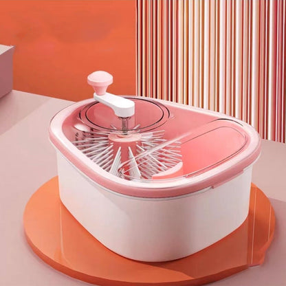 ⏳LAST DAY SALE 60% OFF !!📢Fruit & Vegetable Cleaner Spinner, Quick Spin, Healthier Meals, Removable Inner Colander.