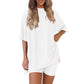 2026 Summer New Arrivals Hot Sale 66%OFF🩳🌿 Women's Loose Two-Piece Outfit – Relaxed Fit, Elastic Waist, Matching Set, Great for Yoga, Travel or Everyday Lounging 🧘‍♀️✈️💤