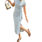 🔥2026 Summer Cooling Best Seller –⏳ Limited Time Hot Sale 75%OFF⏰!Women's Striped Side-Tie Midi Dress，Your Go-To Summer Dress! 👗☀️✨