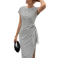 🔥2026 Summer Cooling Best Seller –⏳ Limited Time Hot Sale 75%OFF⏰!Women's Striped Side-Tie Midi Dress，Your Go-To Summer Dress! 👗☀️✨
