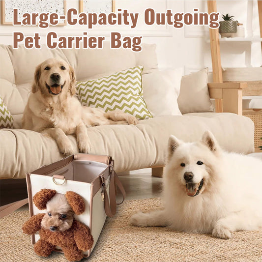🎀🐱 Cute Pet Purse Carrier – Portable & Lightweight, Safe Padded Interior, Seatbelt Compatible. A Stylish Way To Carry Your Furry Friend! 💖🛒🐶