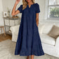 🌸 Eyelet V-Neck Dress with Pockets – Soft Cotton Blend, 5 Colors. 47% OFF + Free Shipping!