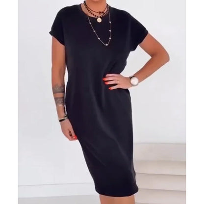 🔥2026 Hot Sale 73% OFF✨⚡ 50K+ SOLD! 🎁Women's Casual Short Sleeve T-Shirt Dress👕🌸