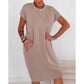 🔥2026 Hot Sale 73% OFF✨⚡ 50K+ SOLD! 🎁Women's Casual Short Sleeve T-Shirt Dress👕🌸