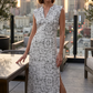 🦋✨ Women's Side Slit Maxi Dress – V-Neck, Sleeveless, Empire Waist, Lightweight & Wrinkle-Resistant. A Must-Have For Cruise, Party Or Photoshoot! 📸🛳️🎉
