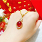 🔥2026 Hot Sale 70% OFF Only￡5.99！！🎁Elegant Four-Leaf Clover Teardrop Necklace 14K gold plated, a symbol of good fortune,💎💖