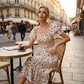 🌸  Hot Sale 50% OFF NOW! 🌸Women's Square Neck Smocked Floral Midi Dress