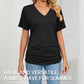 ☀️Cool new arrivals for Summer 2026  Hot Sale 60% OFF✨have arrived!Women's V-Neck Loose Soft Solid Color Short Sleeve Top