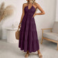 💃New Arrival 60% OFF! ☀️Women's Halter Neck Backless Tiered Maxi Dress  Flattering A-Line, Lightweight & Wrinkle-Resistant.