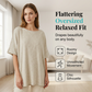 Only ￡15.80💴 Limited Stock⏰Women's Solid Color Loose Fit Boat Neck Top Solid Color, Breathable Cotton.👚
