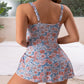 ⏳LAST DAY SALE 60% OFF !!📢🌼👒 Women's Floral Tankini Swimsuit – High-Waist, Retro Floral Print, Ruffled Hem, Soft & Stretchy. A Stylish Choice For Moms & Plus Size Beauties! 👙❤️✨