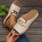 ⏳LAST DAY SALE 63% OFF !!📢Artificial Leather Open Toe Slippers 🩴✨Soft Cushioned Sole, Non-Slip, Breathable, Perfect For Summer Indoor & Outdoor Casual Wear! 🏠🌞🚶‍♀️