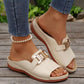 ⏳LAST DAY SALE 63% OFF !!📢Artificial Leather Open Toe Slippers 🩴✨Soft Cushioned Sole, Non-Slip, Breathable, Perfect For Summer Indoor & Outdoor Casual Wear! 🏠🌞🚶‍♀️