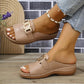 ⏳LAST DAY SALE 63% OFF !!📢Artificial Leather Open Toe Slippers 🩴✨Soft Cushioned Sole, Non-Slip, Breathable, Perfect For Summer Indoor & Outdoor Casual Wear! 🏠🌞🚶‍♀️