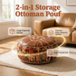 🏆LAST DAY SALE 55% OFF🔥Multifunctional Storage Ottoman Pouf