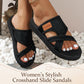 👣New Arrival 60% OFF! ☀️Women’s Stylish Crossband Slide Sandals Soft Cushion, Non-Slip Sole, Breathable, Perfect For Summer Beach, Pool & Daily Casual! 🌊☀️🌸