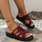 👣New Arrival 60% OFF! ☀️Women’s Stylish Crossband Slide Sandals Soft Cushion, Non-Slip Sole, Breathable, Perfect For Summer Beach, Pool & Daily Casual! 🌊☀️🌸