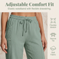 🔥Summer New Arrival 50% OFF! ☀️Women's Solid-Color Pleated Cotton-Linen Cropped Pants– Loose Fit, Elastic Waist.💖👖