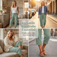 🔥Summer New Arrival 50% OFF! ☀️Women's Solid-Color Pleated Cotton-Linen Cropped Pants– Loose Fit, Elastic Waist.💖👖