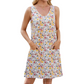 🔥2026 Hot Sale 50% OFF✨⚡ 50K+ SOLD! 🎁Women's Casual Printed Spaghetti Strap Sleeveless Dress