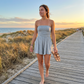 🔥 Mega Value 56%OFF ✨Summer Dress – Cool Just In！🔥Women Strapless Tube Dress Summer Beach Ruched Romper