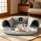🐱 58% OFF NOW! 🛏️ Plush 2-in-1 Cat Tunnel Bed – Collapsible, scratch-resistant & cozy – combines hideaway tunnel with soft sleeping pad – perfect for play, rest & pouncing 🐾