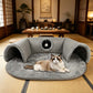 🐱 58% OFF NOW! 🛏️ Plush 2-in-1 Cat Tunnel Bed – Collapsible, scratch-resistant & cozy – combines hideaway tunnel with soft sleeping pad – perfect for play, rest & pouncing 🐾