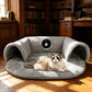 🐱 58% OFF NOW! 🛏️ Plush 2-in-1 Cat Tunnel Bed – Collapsible, scratch-resistant & cozy – combines hideaway tunnel with soft sleeping pad – perfect for play, rest & pouncing 🐾