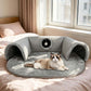 🐱 58% OFF NOW! 🛏️ Plush 2-in-1 Cat Tunnel Bed – Collapsible, scratch-resistant & cozy – combines hideaway tunnel with soft sleeping pad – perfect for play, rest & pouncing 🐾