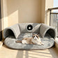 🐱 58% OFF NOW! 🛏️ Plush 2-in-1 Cat Tunnel Bed – Collapsible, scratch-resistant & cozy – combines hideaway tunnel with soft sleeping pad – perfect for play, rest & pouncing 🐾