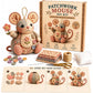 🥳2026 HOT SALE 64%OFF Only￡10.99 🥳💞35K+ SOLD! ！Patchwork Mouse DIY Sewing Kit – 3D Fabric Craft for Beginners, Stress Relief, Creative Gift