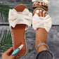 ⏳LAST DAY SALE 74% OFF !!📢Chic Bow Sandals for Women Anti-Slip, Cute & Comfy. A Must-Have Summer Footwear! 😎🌴💕