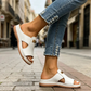 👣New Arrival 50% OFF Only ￡15.99💴！! Women's Stylish Peep-Toe Wedge Sandals☀️ Soft Leather Lining. Great For Work, Vacation & Daily Wear! 👗✈️🌸