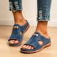 👣New Arrival 50% OFF Only ￡15.99💴！! Women's Stylish Peep-Toe Wedge Sandals☀️ Soft Leather Lining. Great For Work, Vacation & Daily Wear! 👗✈️🌸