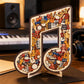 🔥Hot Sale 60%OFF Only ￡11.99⏰Wooden Musical Note Jigsaw Puzzle Eco-Friendly Material, Beautiful Display Piece. Great Gift For Musicians & Puzzle Fans! 🧩💚🌟