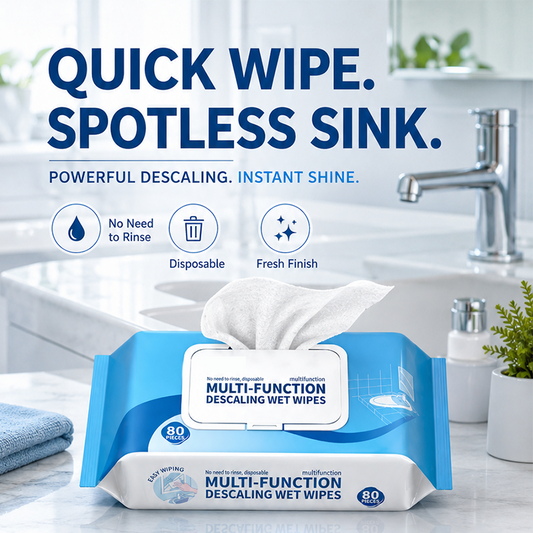 🔥LAST DAY SALE Only￡12.99!⏳Multi-function Bathroom Descaling Cleaning Wipes