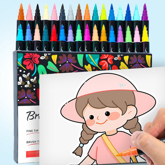 ⏳Limited-time 50% off⏰Quick Dry Dual Tip Acrylic Marker Set🎨