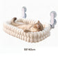 ⏳LAST DAY SALE 70% OFF !!📢Foldable Cat Window Hammock with Suction Cups Easy Peel & Stick, No Tools Needed, Soft Fleece Mat, Machine Washable. Give Your Cat A Cozy Window Perch! 💤🛋️✨