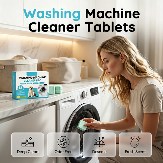 🔥2026 Hot Sale 50% OFF✨⚡ 50K+ SOLD! 🎁Washing Machine Cleaner Tablets (12-Pack)