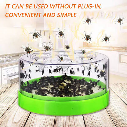 👍Last Day Sale- Only ￡9.90!!!✨Reusable Non-Electric Fly Trap🪰✨Catches Hundreds of Flies… Without Plugs, Poisons or Panic! Cordless • Chemical-Free • Safe Around Kids & Pets • Works Indoors & Outdoors🇬🇧