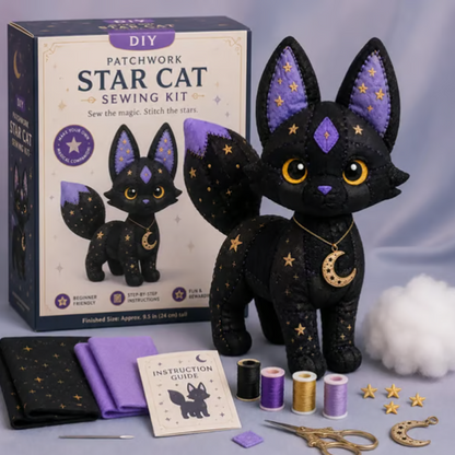 🔥2026 Hot Sale 70% OFF✨⚡ 50K+ SOLD! 🎁🧵🌙 Beginner sewing kit – celestial plush, all-in-one, magical DIY gift!
