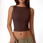 ⏳LAST DAY SALE 70% OFF !!📢Women Backless Slim Fit Tank Top Summer Sleeveless Crop Vest
