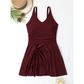 🥳SUMMER HOT SALE 50%OFF!💥💞50K+ SOLD!🩱Women Plus Size Swim Dress One-Piece Solid Color Swimsuit💥