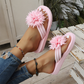 ⏳LAST DAY SALE 50% OFF !!📢Women Floral Flip Flops Lightweight Summer Slippers