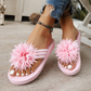 ⏳LAST DAY SALE 50% OFF !!📢Women Floral Flip Flops Lightweight Summer Slippers