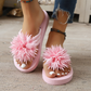 ⏳LAST DAY SALE 50% OFF !!📢Women Floral Flip Flops Lightweight Summer Slippers