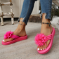⏳LAST DAY SALE 50% OFF !!📢Women Floral Flip Flops Lightweight Summer Slippers