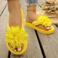 ⏳LAST DAY SALE 50% OFF !!📢Women Floral Flip Flops Lightweight Summer Slippers