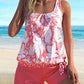 🏖️2026 Summer Hot Sale ￡13.99!!🏝️Women's Floral Print Tankini Two-Piece Swimsuit