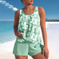 🏖️2026 Summer Hot Sale ￡13.99!!🏝️Women's Floral Print Tankini Two-Piece Swimsuit